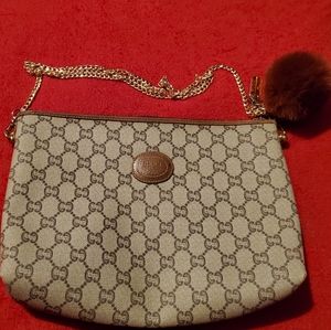 Authentic vintage Gucci bag, Gold Chain included